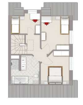 Grundriss 01. Obergeschoss - Doppelhaushälfte in 25826 Sankt Peter-Ording mit 101m² kaufen