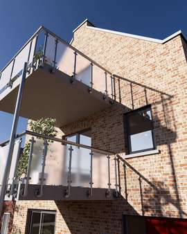 Balkon - Appartement in 25836 Garding mit 94m² kaufen