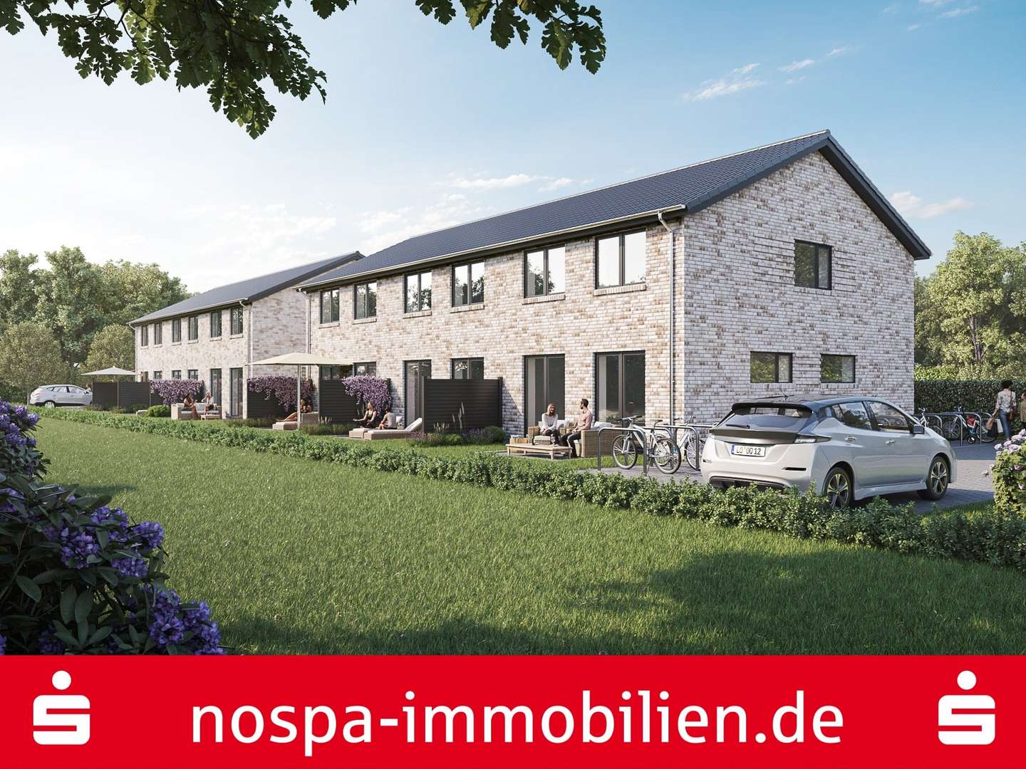 Terrassenansicht - Reihenendhaus in 24941 Flensburg mit 107m² kaufen