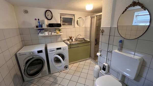 Hauswirtschaftsraum im Keller mit WC - Reihenendhaus in 24944 Flensburg mit 59m² kaufen