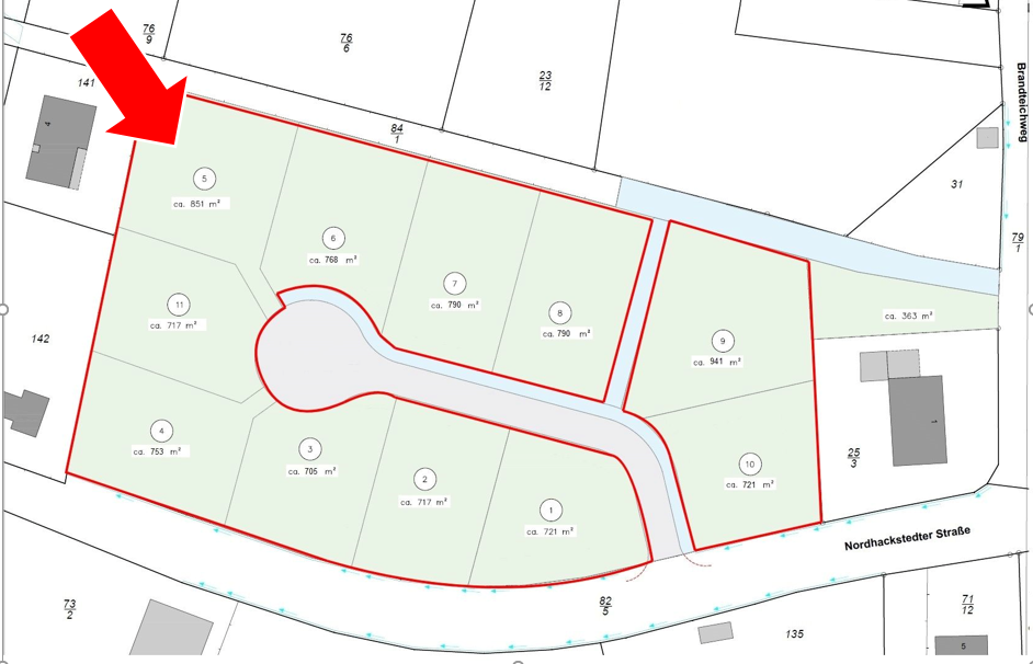 Grundstück 5 - Grundstück in 24969 Lindewitt mit 851m² kaufen