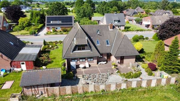 Terrassenansicht - Einfamilienhaus in 25850 Behrendorf mit 217m² kaufen