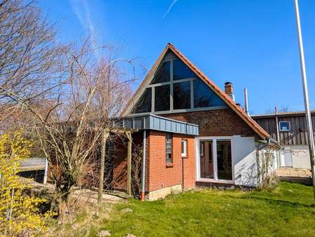 Gartenansicht - Zweifamilienhaus in 24407 Oersberg mit 228m² kaufen