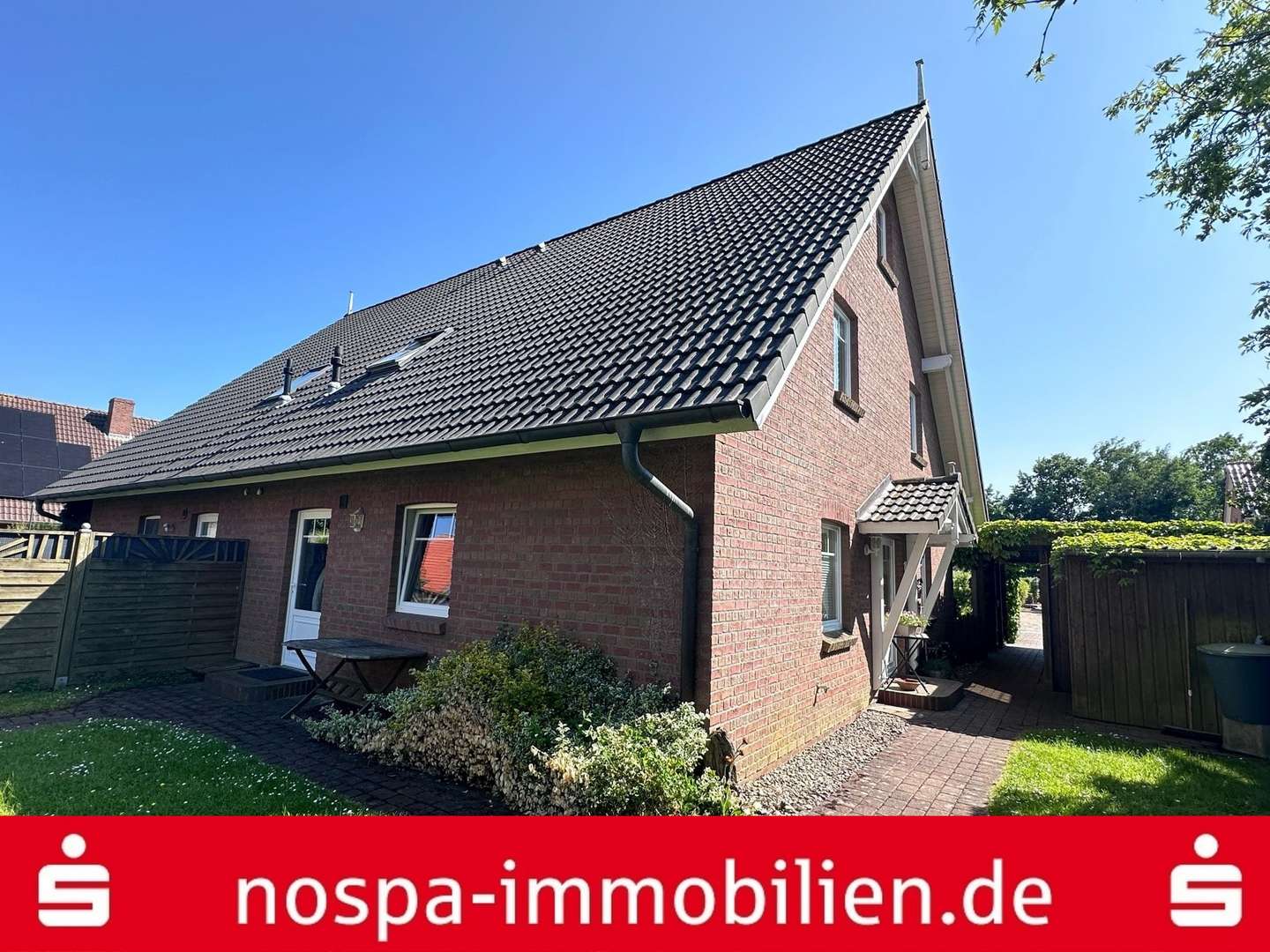 Rückansicht Haus - Doppelhaushälfte in 25899 Niebüll mit 115m² kaufen