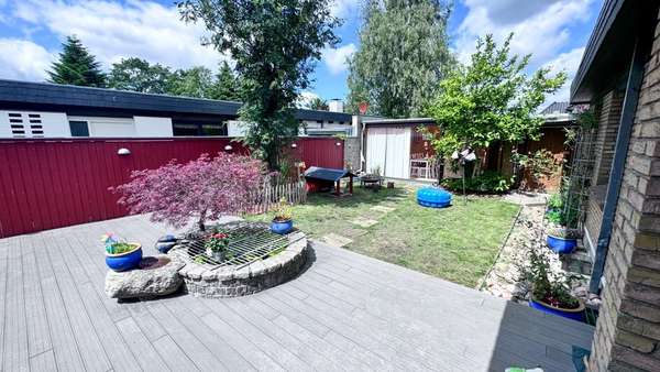 Garten mit Terrasse Garten mit Terrasse - Bungalow in 24944 Flensburg mit 100m² kaufen