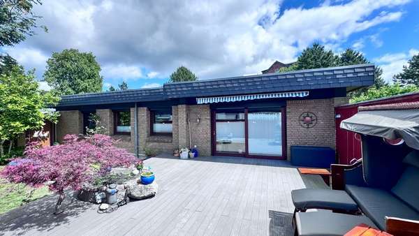 Terrassenansicht Terrassenansicht - Bungalow in 24944 Flensburg mit 100m² kaufen