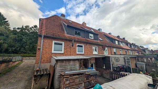 Rückansicht Rückansicht - Reihenendhaus in 24837 Schleswig mit 72m² kaufen