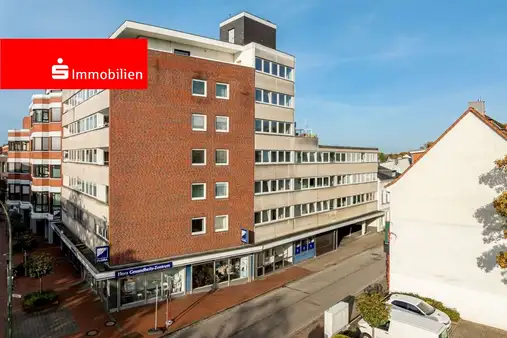 Zwei-Zimmer-Wohnung mit Fahrstuhl und Dachterrasse in Elmshorner Innenstadt