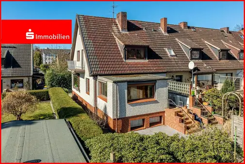 Endreihenhaus mit Keller und Stellplatz.