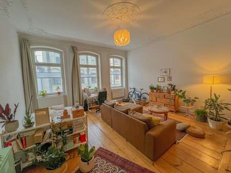 Ein Wohnzimmer zum Verlieben. - Etagenwohnung in 23552 Lübeck mit 142m² kaufen