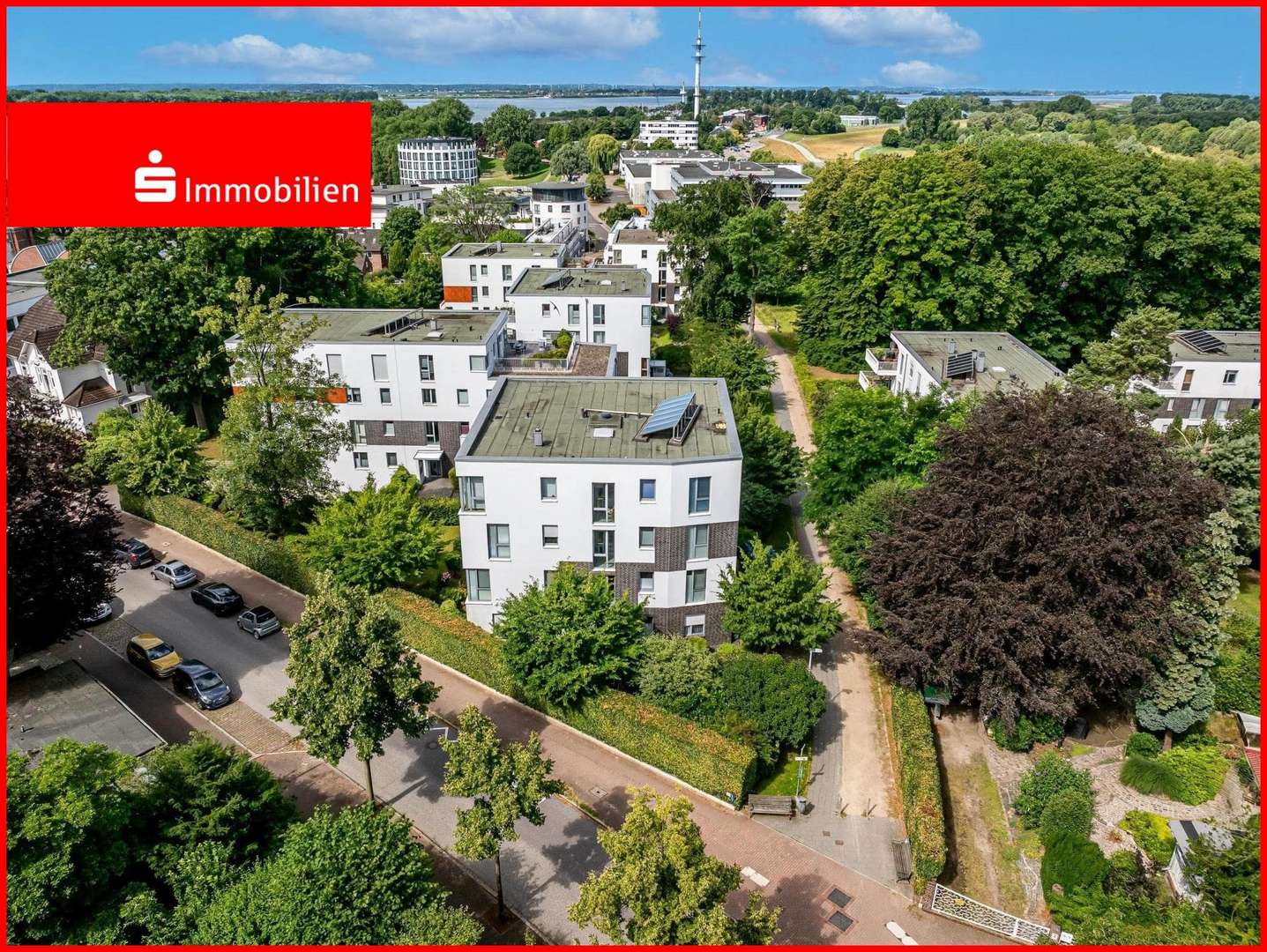 Luftansicht. - Penthouse-Wohnung in 22880 Wedel mit 92m² kaufen