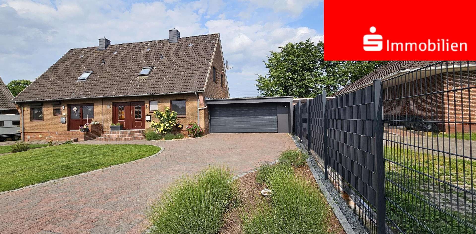 Frontansicht - Doppelhaushälfte in 25569 Krempermoor mit 97m² kaufen