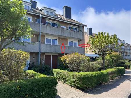 Fronteingangsansicht - Etagenwohnung in 25761 Büsum mit 38m² kaufen