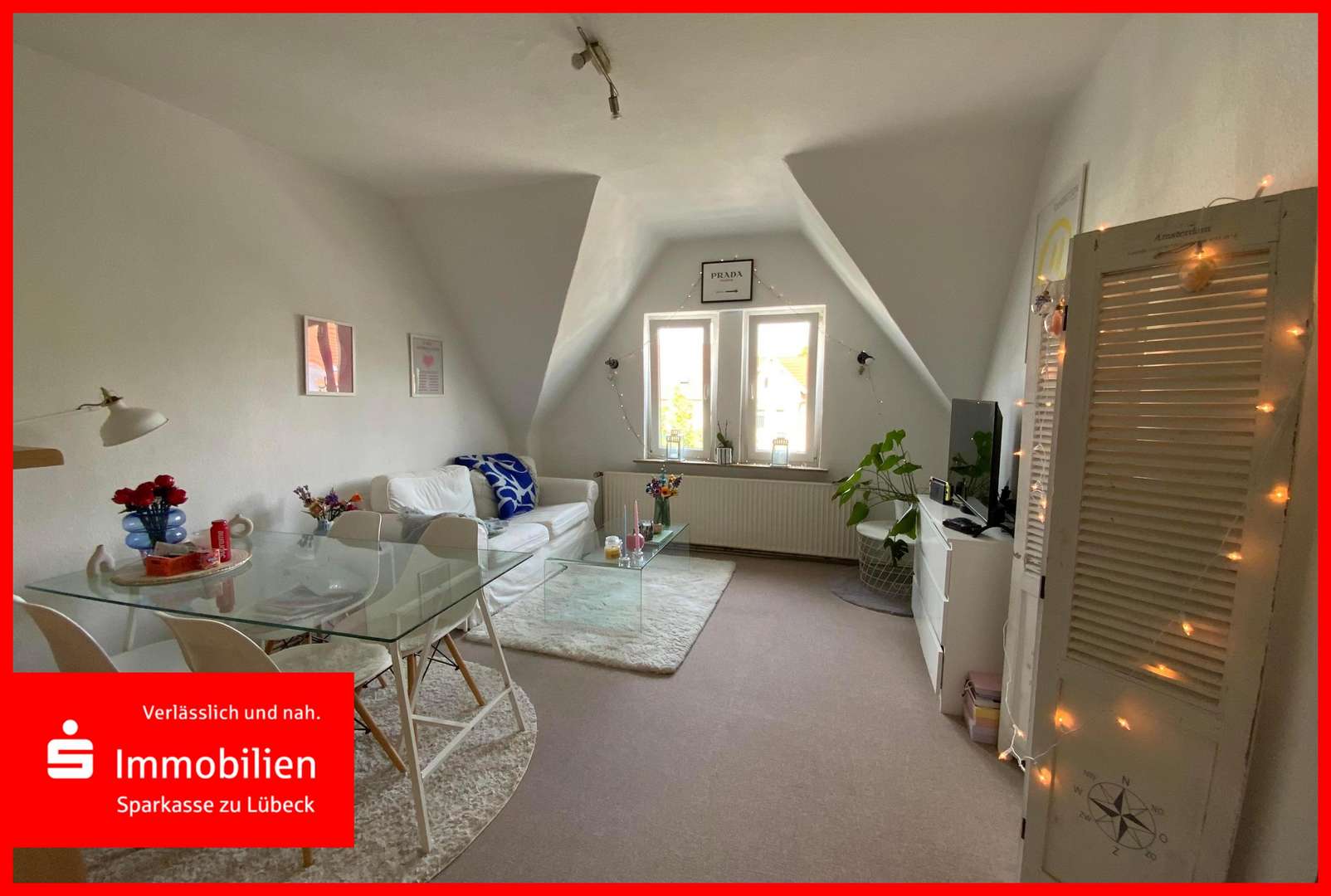 Wohn-Essbereich Wohn-Essbereich - Dachgeschosswohnung in 23554 Lübeck mit 53m² kaufen