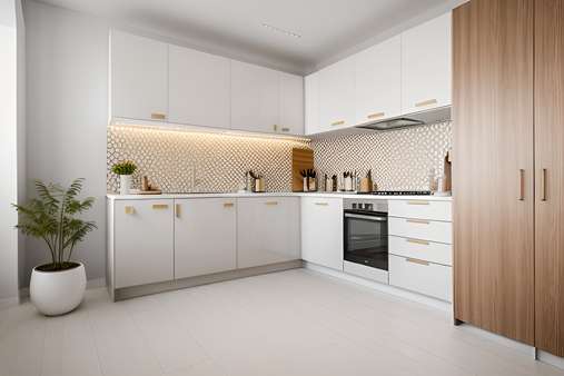 Küche - Etagenwohnung in 23743 Grömitz mit 77m² günstig kaufen