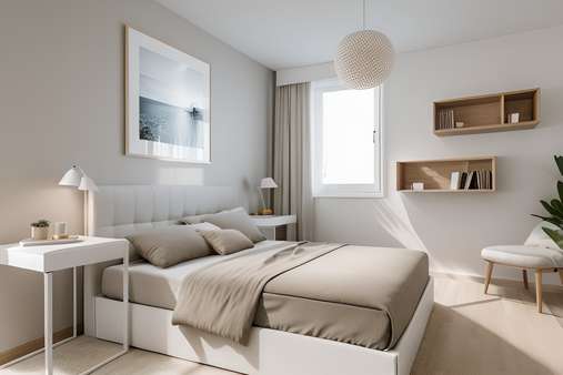 Schlafzimmer - Penthouse-Wohnung in 23743 Grömitz mit 81m² günstig kaufen