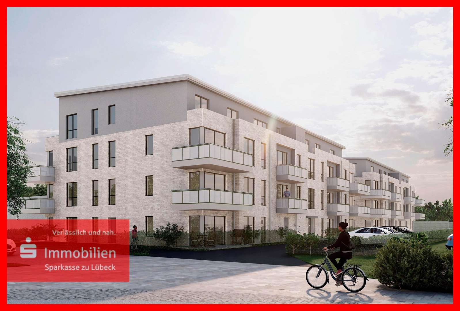 Visualisierung Straßenansicht - Erdgeschosswohnung in 23843 Bad Oldesloe mit 62m² kaufen