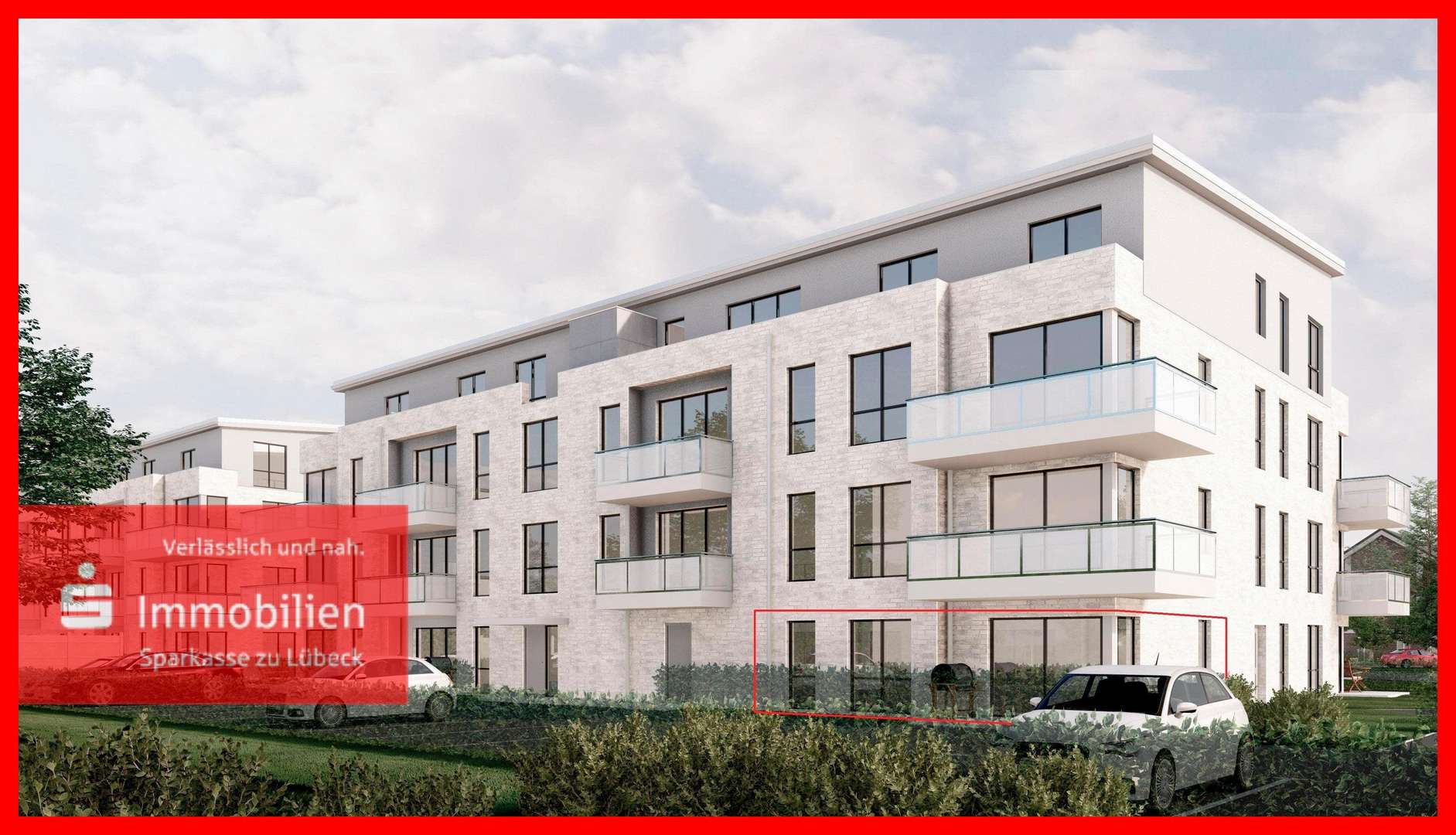 Visualisierung WE35 - Erdgeschosswohnung in 23843 Bad Oldesloe mit 73m² kaufen