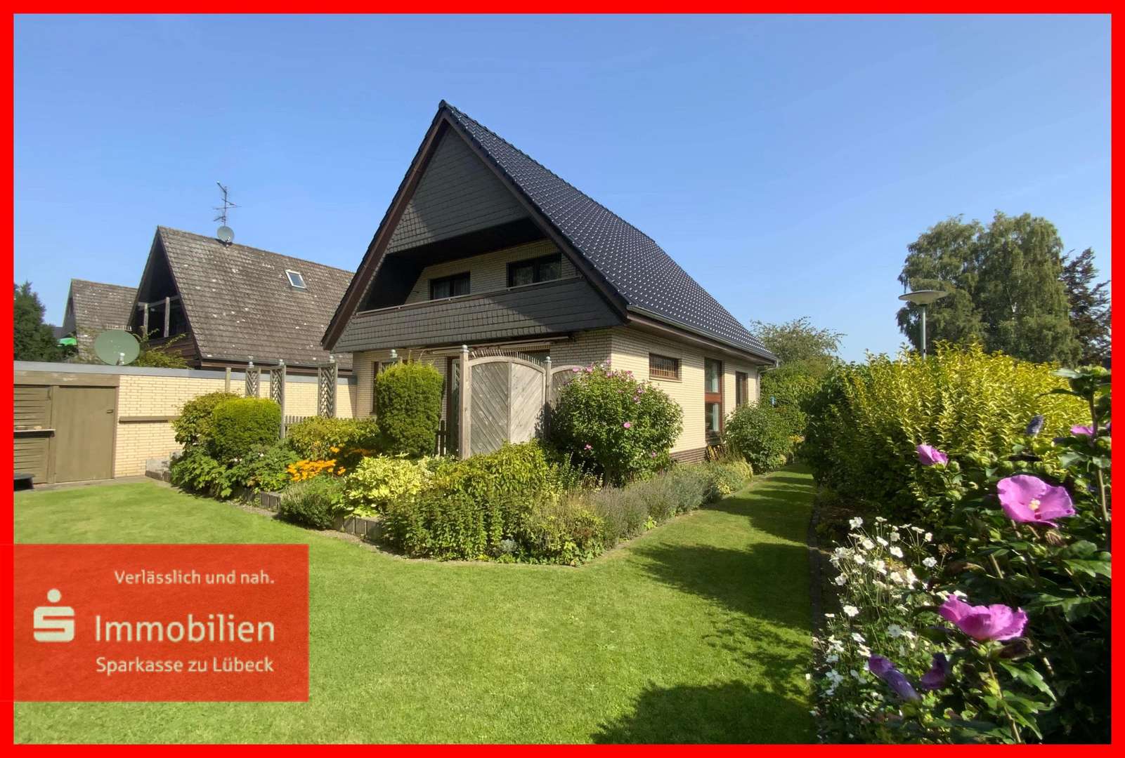 schön angelegter Garten - Einfamilienhaus in 23570 Lübeck mit 137m² kaufen