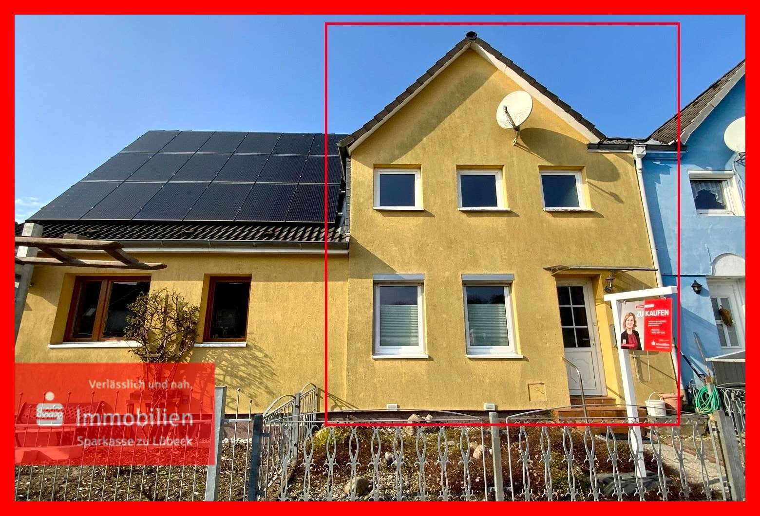 Straßenansicht - Reihenmittelhaus in 23569 Lübeck mit 78m² kaufen
