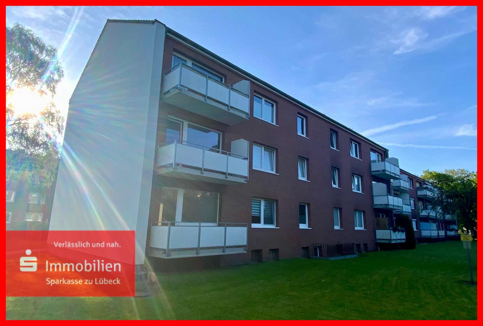 Balkon - Erdgeschosswohnung in 23556 Lübeck mit 69m² kaufen