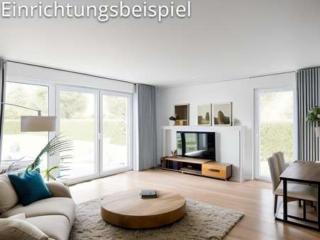 Einrichtungsbeispiel Wohnbereich - Doppelhaushälfte in 23554 Lübeck mit 122m² kaufen