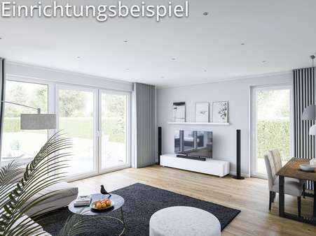 Einrichtungsbeispiel Wohnbereich - Doppelhaushälfte in 23554 Lübeck mit 122m² kaufen