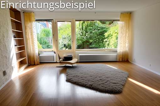 Wohnzimmer - Reihenendhaus in 23566 Lübeck mit 105m² kaufen