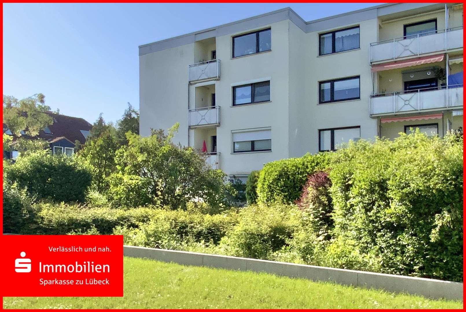 Gartenansicht Gartenansicht - Etagenwohnung in 23570 Lübeck mit 81m² kaufen