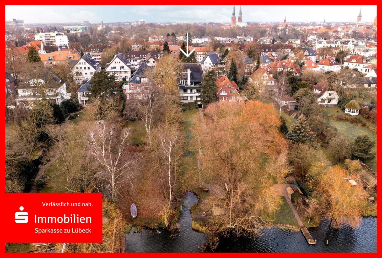 Direkter Wakenitzzugang - Erdgeschosswohnung in 23564 Lübeck mit 80m² kaufen
