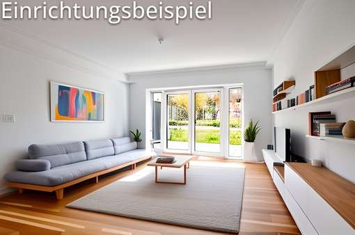 Wohnzimmer - Reihenmittelhaus in 23568 Lübeck mit 130m² kaufen