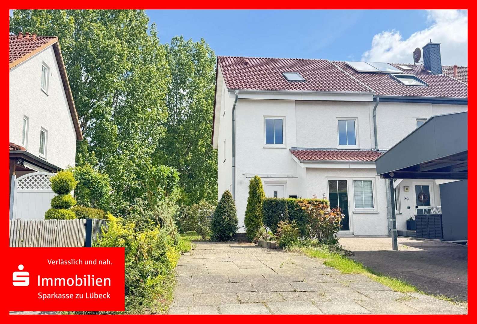 Straßenansicht Straßenansicht - Reihenendhaus in 23558 Lübeck mit 114m² kaufen