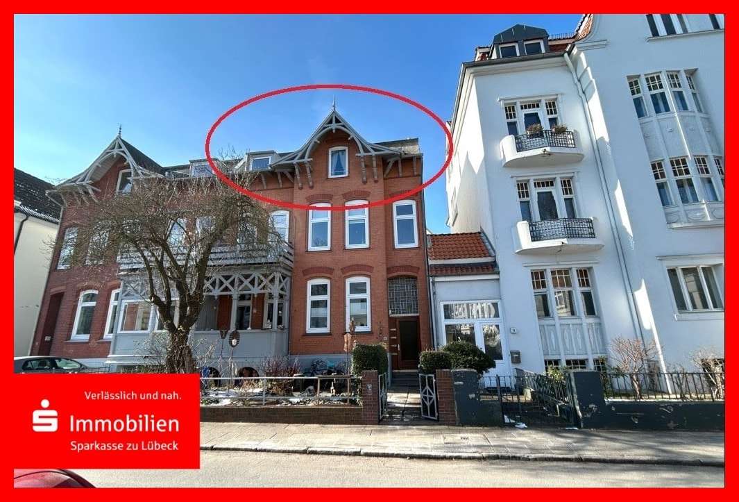 Außenansicht Außenansicht - Dachgeschosswohnung in 23564 Lübeck mit 56m² als Kapitalanlage kaufen