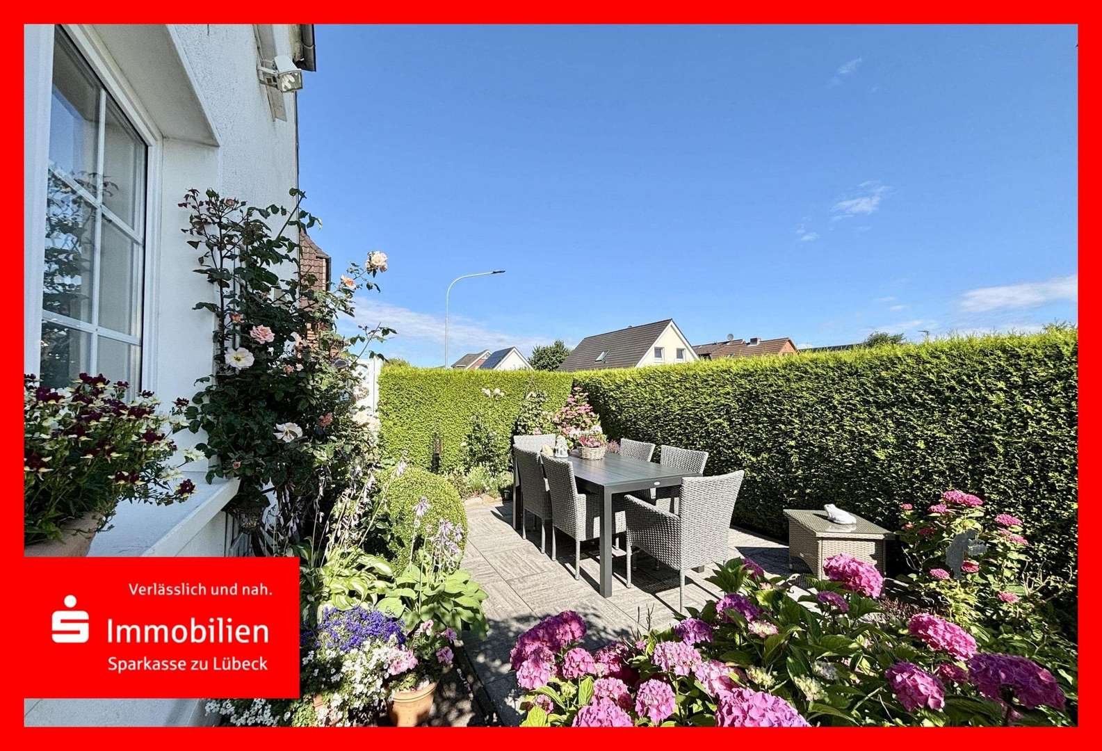 Gemütliche Terrasse Gemütliche Terrasse - Doppelhaushälfte in 23570 Lübeck mit 106m² kaufen