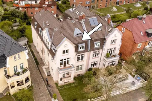 Große Villa nahe Drägerpark in sehr gutem Zustand