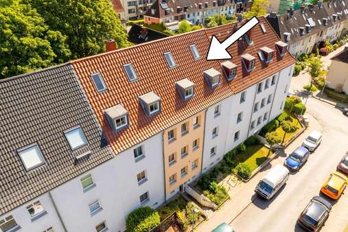 Außenansicht Außenansicht - Dachgeschosswohnung in 23556 Lübeck mit 73m² kaufen