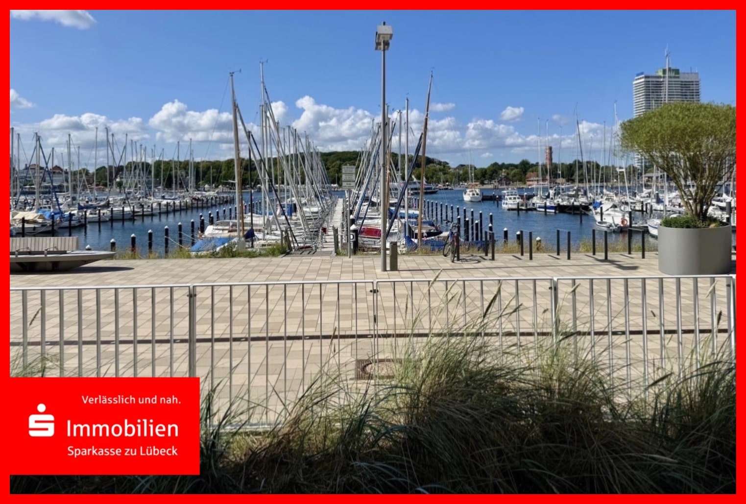 traumhafter Blick auf den Hafen traumhafter Blick auf den Hafen - Erdgeschosswohnung in 23570 Lübeck mit 52m² kaufen