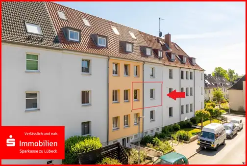 Frisch renoviert & zentral: 3-Zimmer-Wohnung mit Balkon in Lübeck