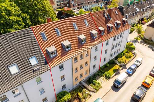 Drohnenansicht - Etagenwohnung in 23556 Lübeck mit 46m² kaufen