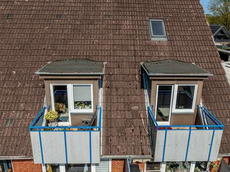 Balkone - Dachgeschosswohnung in 24582 Bordesholm mit 108m² kaufen