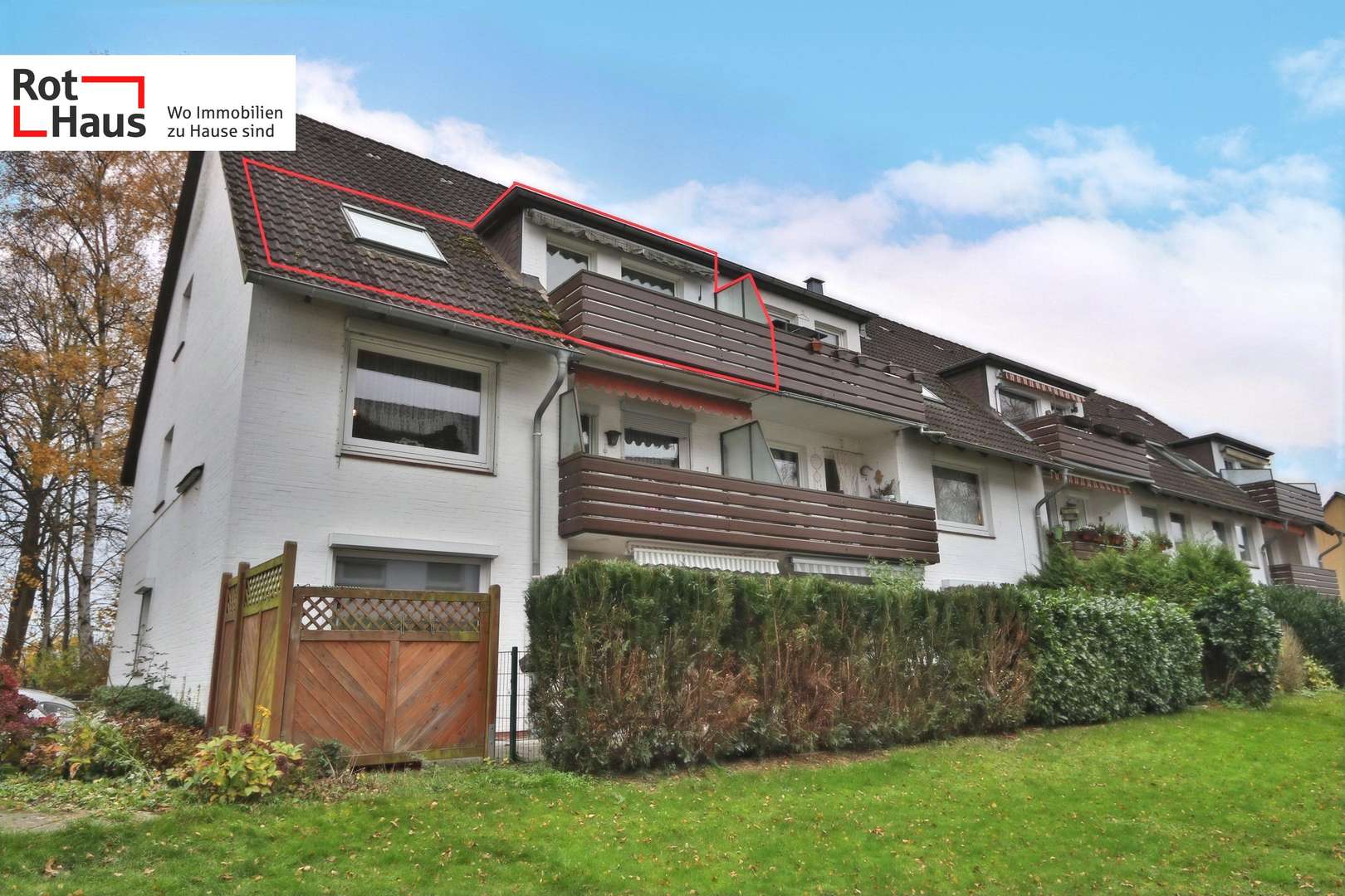 Wohngebäude Hinterseite - Dachgeschosswohnung in 21502 Geesthacht mit 58m² kaufen