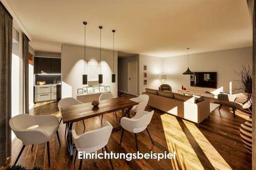 Wohnzimmer - Doppelhaushälfte in 21442 Toppenstedt mit 161m² kaufen