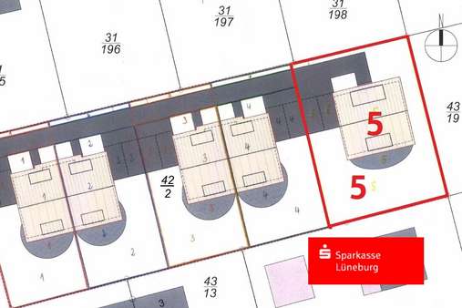 Lageplan - Grundstück in 21394 Westergellersen mit 597m² kaufen