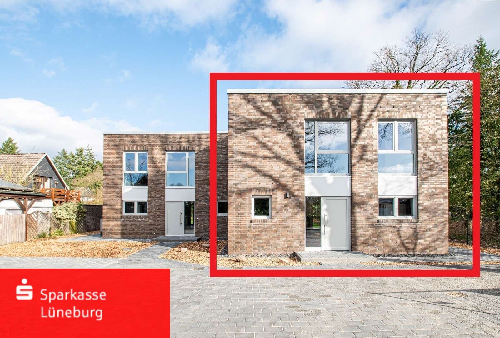 Straßenansicht - Doppelhaushälfte in 21337 Lüneburg mit 156m² kaufen
