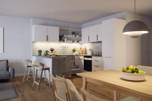 bildform_Hanseviertel-Küche - Penthouse-Wohnung in 21337 Lüneburg mit 88m² kaufen