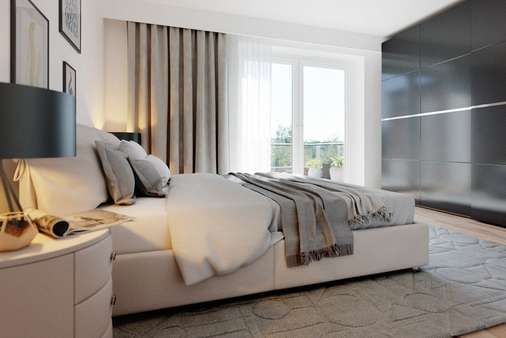 Einrichtungsbeispiel Schlafzimmer - Etagenwohnung in 21337 Lüneburg mit 68m² kaufen