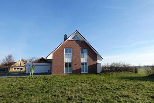 Hausansicht Südwest - Einfamilienhaus in 27639 Wurster Nordseeküste mit 147m² kaufen