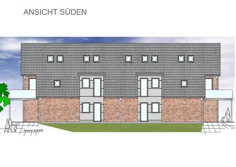 Neubau in Buxtehude: Maisonettewohnung mit 3 Zimmern und Balkon