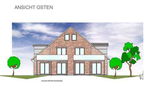 Ansicht Osten - Dachgeschosswohnung in 21614 Buxtehude mit 84m² kaufen