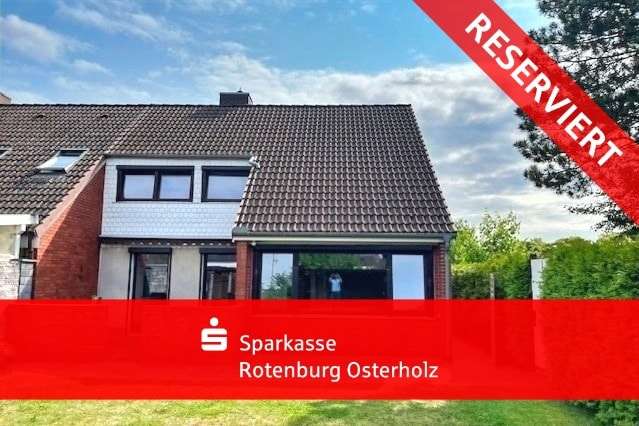 Rückseite Terrasse Rückseite Terrasse - Reihenendhaus in 27432 Bremervörde mit 109m² kaufen